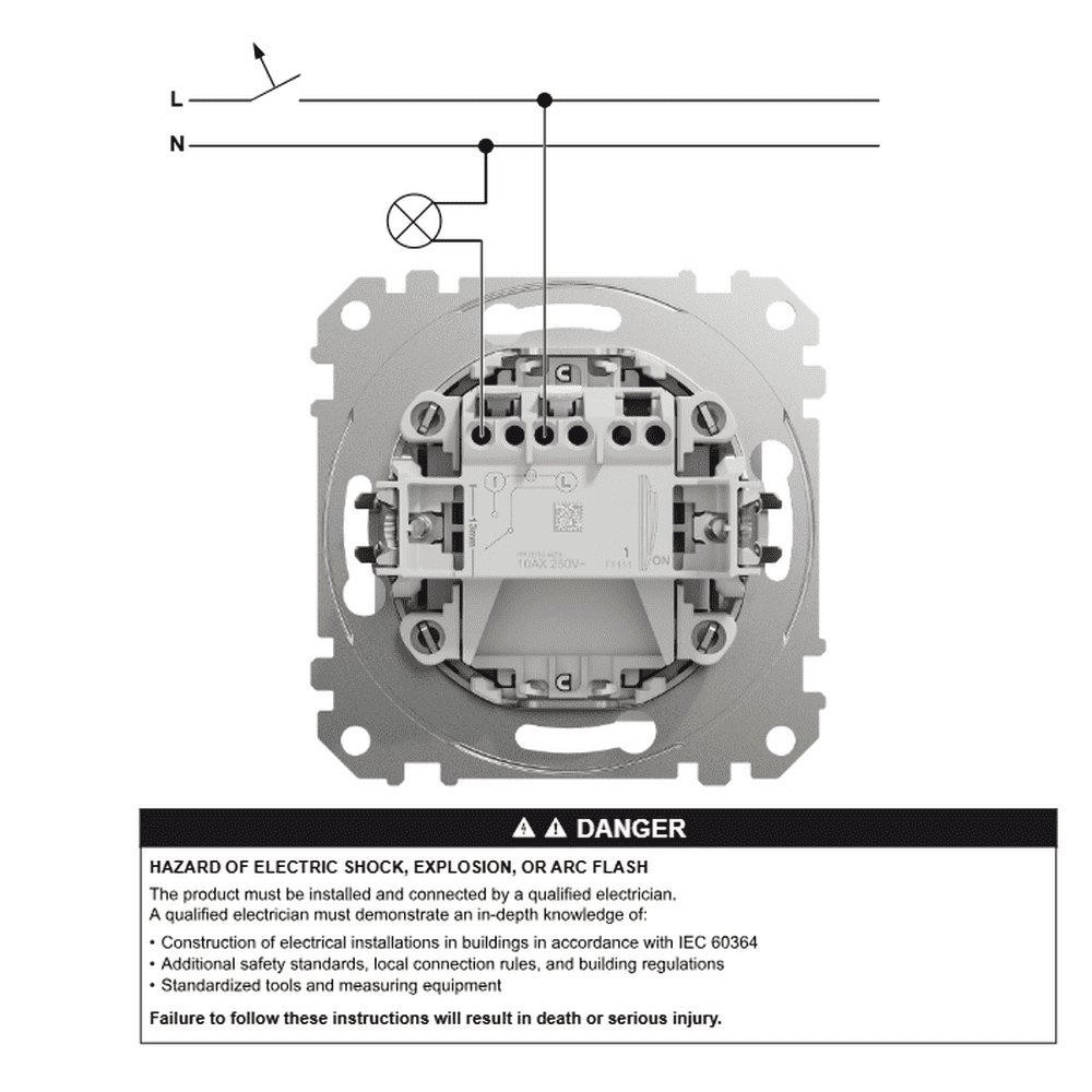Вимикач Schneider Sedna Design білий картковий 10 А ( SDD111121 )